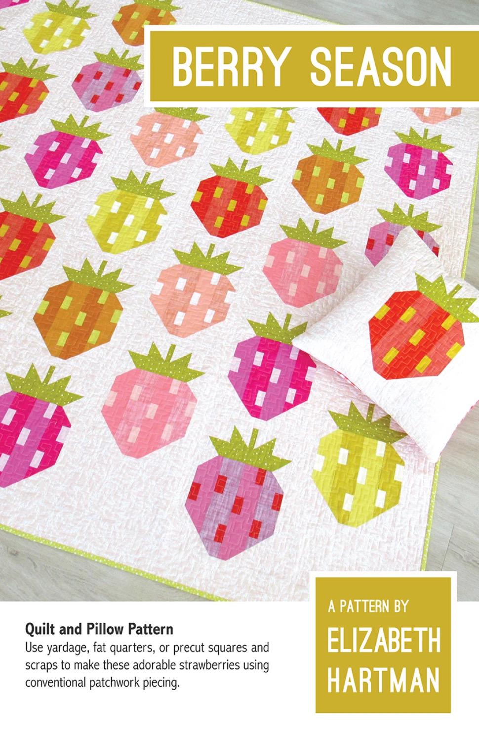 Berry Season Quilt & Pillow Pattern by Elizabeth Hartman
