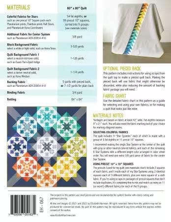 Star Systems Color Wheel Quilt Pattern by Elizabeth Hartman