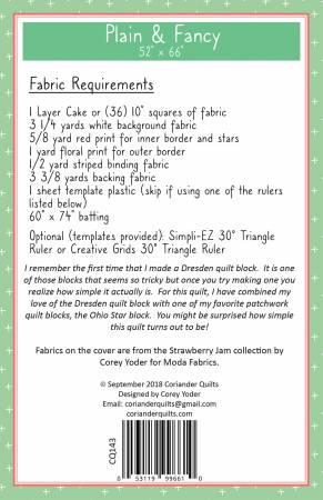 Plain & Fancy Quilt Pattern by Coriander Quilts Corey Yoder