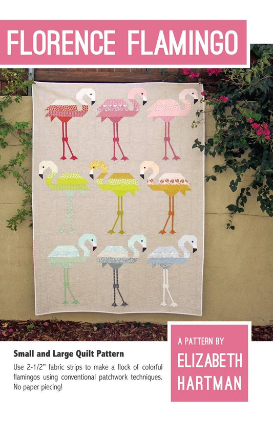 Florence Flamingo Quilt Pattern by Elizabeth Hartman