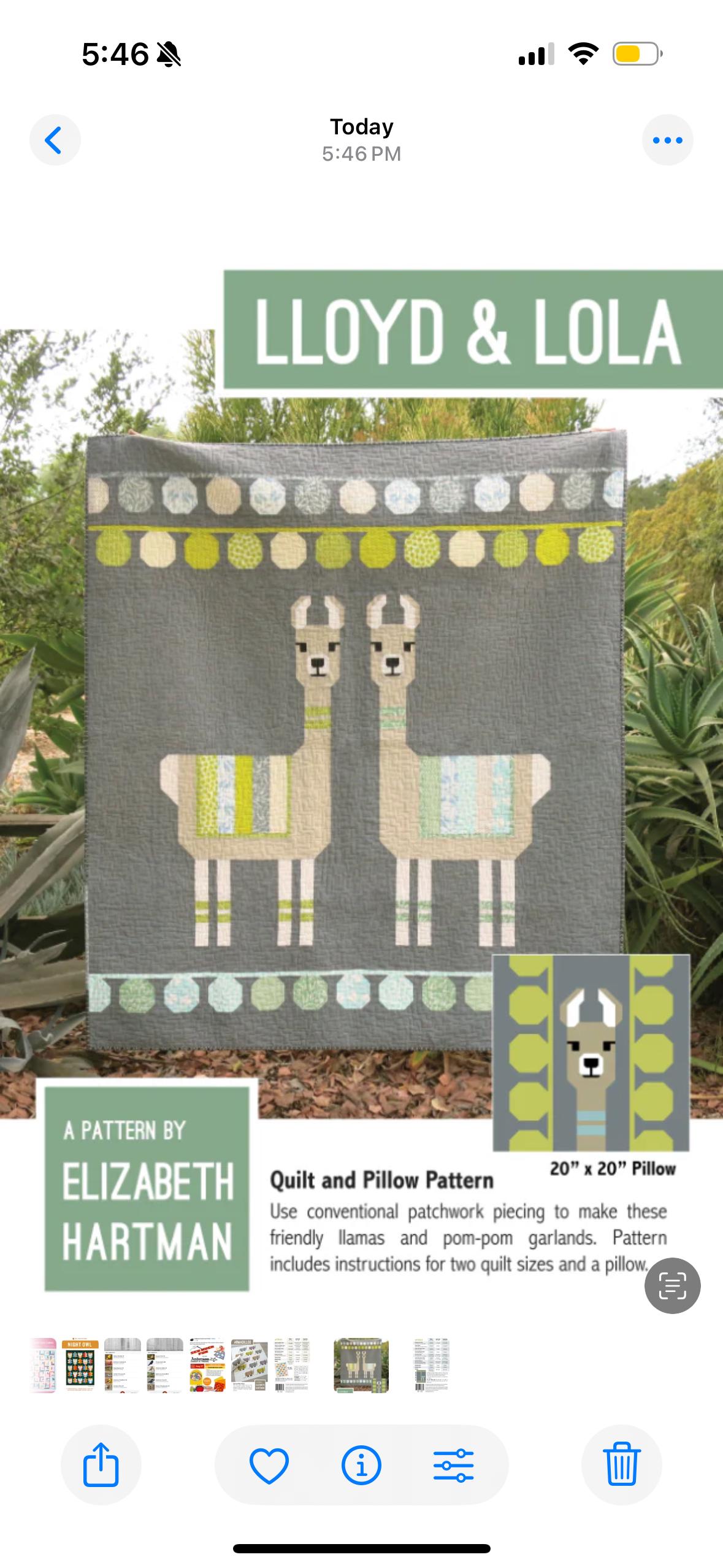 Lloyd & Lola Quilt and Pillow Pattern by Elizabeth Hartman