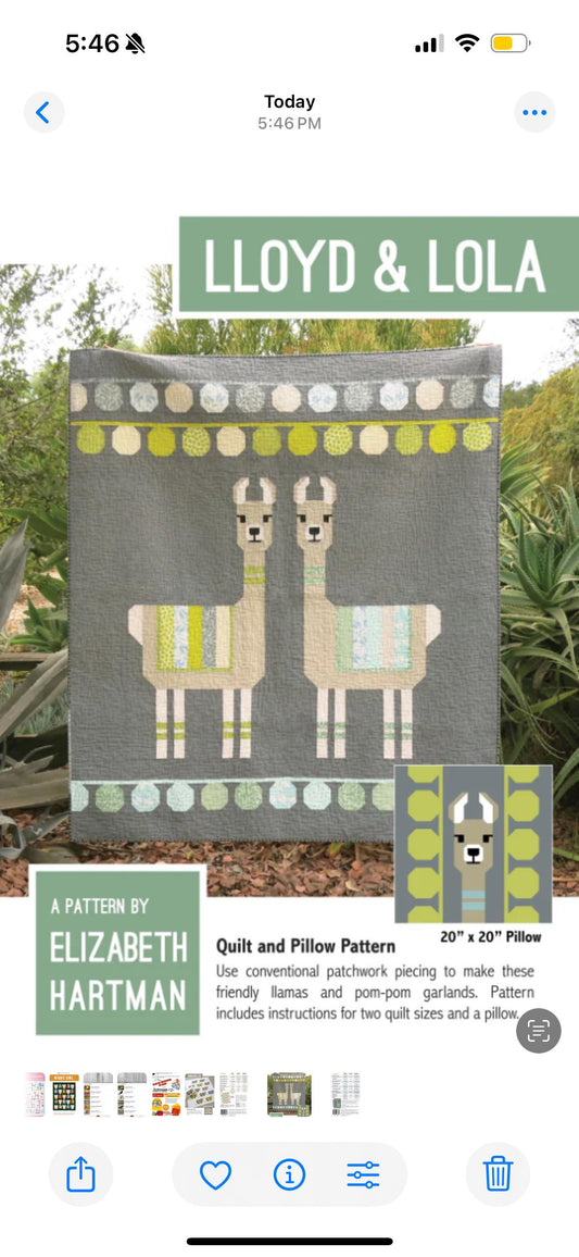 Lloyd & Lola Quilt and Pillow Pattern by Elizabeth Hartman