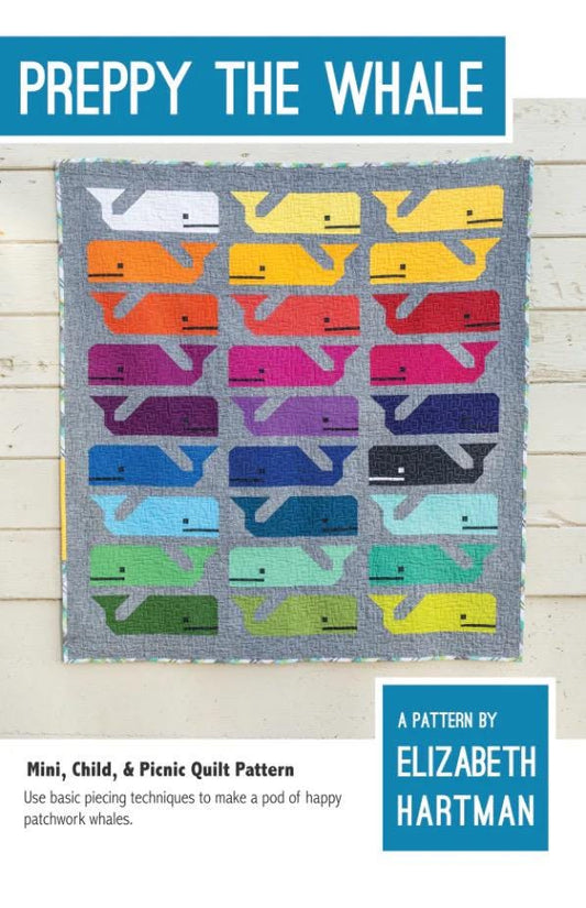 Preppy The Whale Quilt Pattern by Elizabeth Hartman