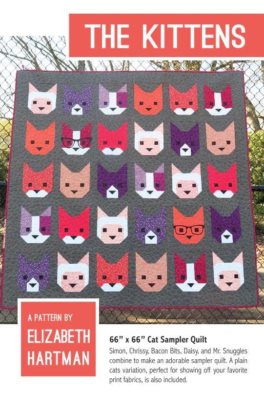 The Kittens Quilt Pattern by Elizabeth Hartman