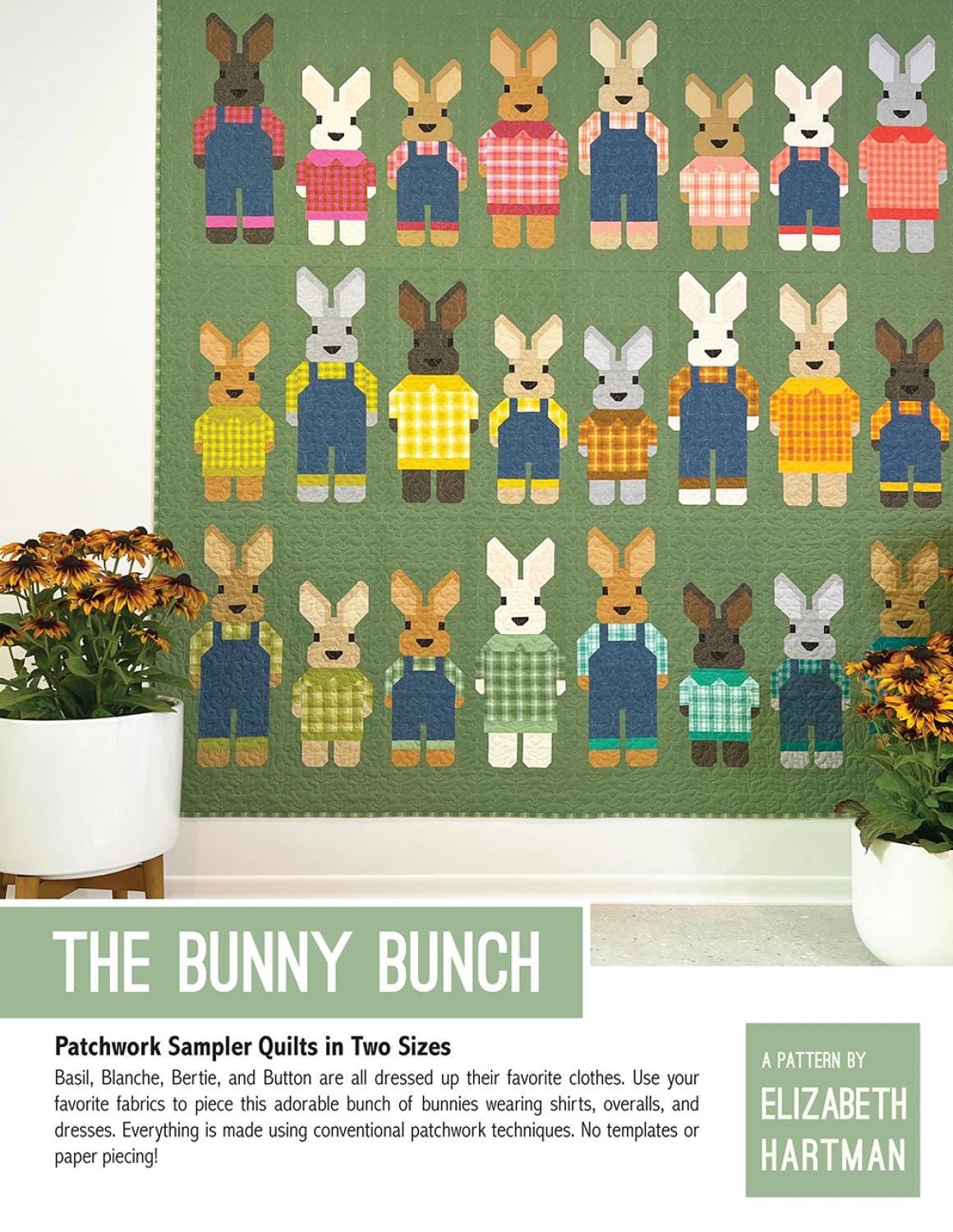 The Bunny Bunch Sampler Quilt Pattern by Elizabeth Hartman