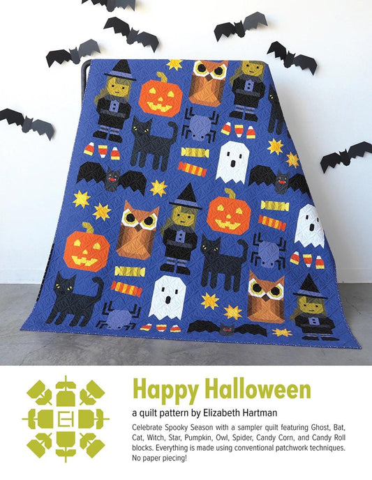 Happy Halloween Quilt & Pillow Pattern by Elizabeth Hartman