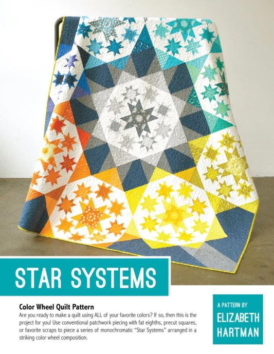 Star Systems Color Wheel Quilt Pattern by Elizabeth Hartman